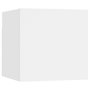 Voir la diapositive 2 : VIDAXL Meuble TV mural Blanc 30,5x30x30 cm