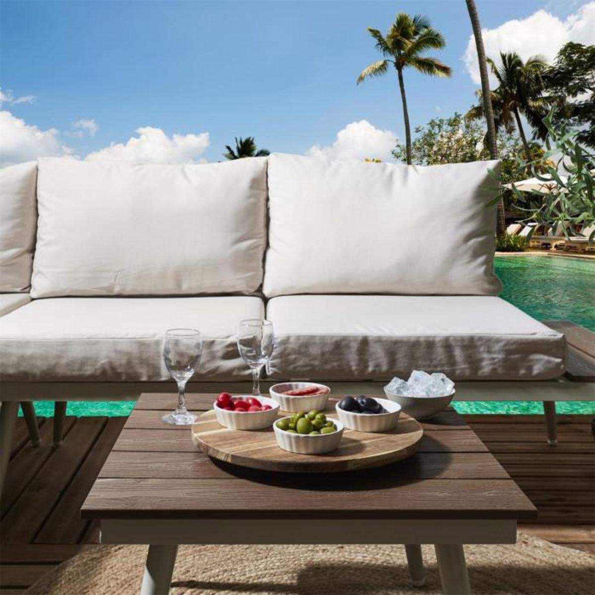 Paris Prix Plateau Tournant  Acacia  35cm Naturel