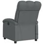 Voir la diapositive 5 : VIDAXL Fauteuil inclinable de massage electrique gris fonce tissu