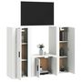 Voir la diapositive 3 : VIDAXL Ensemble de meubles TV 3 pcs Blanc Bois d'ingenierie