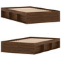 Voir la diapositive 4 : VIDAXL Cadre de lit sans matelas chene marron 120x200 cm