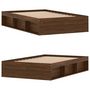 Voir la diapositive 4 : VIDAXL Cadre de lit sans matelas chene marron 120x200 cm