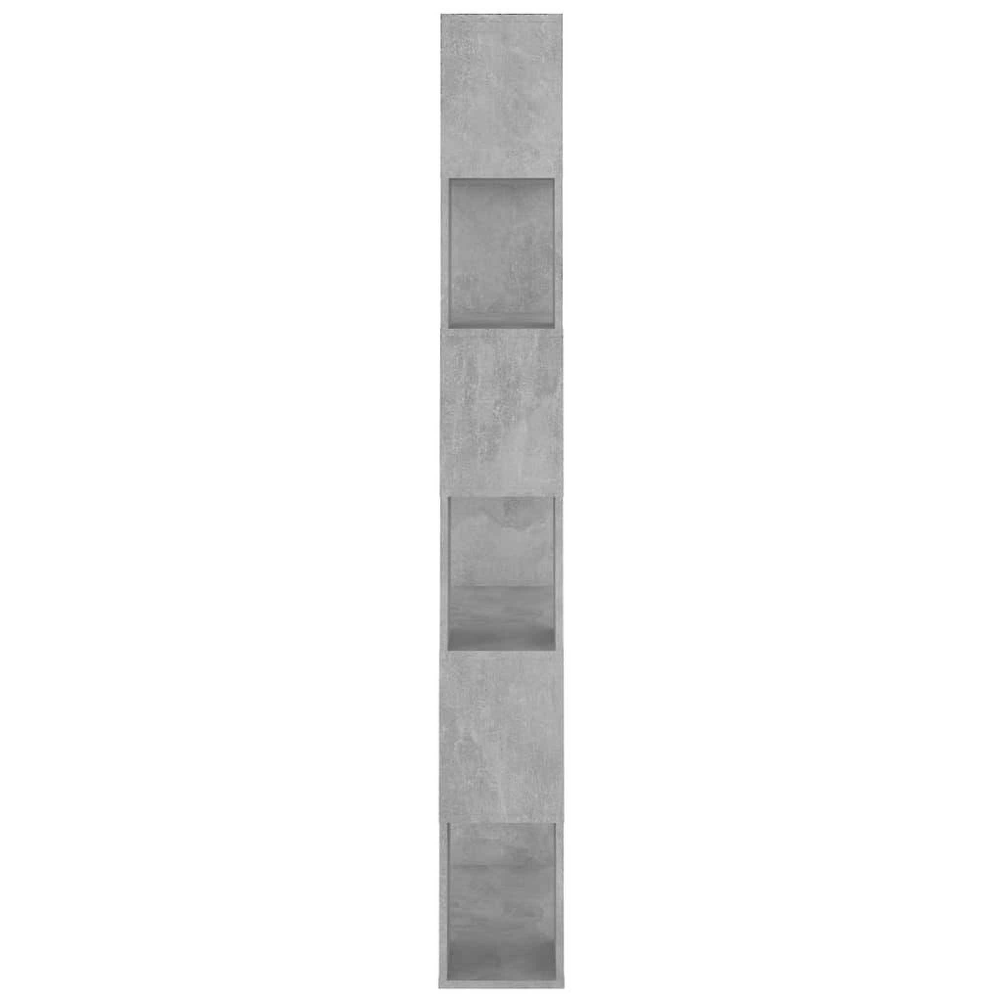 Voir la diapositive 4 : VIDAXL Bibliotheque/Separateur de piece Gris beton Bois d'ingenierie