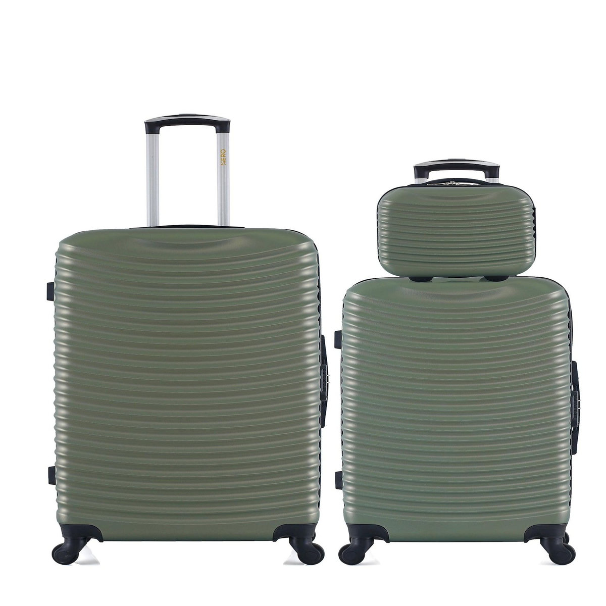 HERO HERO - Lot de 3 - Valise grand format, valise weekend et vanity ETNA