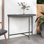 Voir la diapositive 1 : VIDAXL Table de jardin Gris 100x50x75 cm Resine tressee