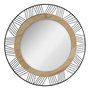 Voir la diapositive 1 : ATMOSPHERA Miroir Rond en Métal & Bois  Joe  45cm Noir