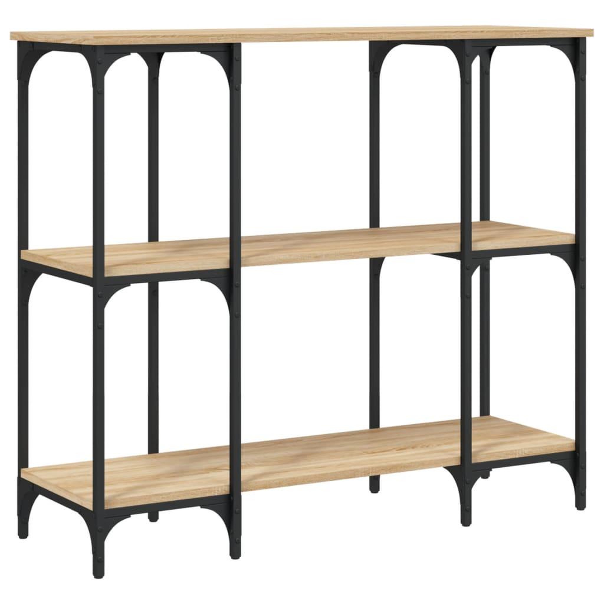 Voir la diapositive 2 : VIDAXL Table console chene sonoma 102x35x90 cm bois d'ingenierie