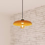 Voir la diapositive 3 : ATMOSPHERA Lampe Suspension en Verre  Jody  35cm Ambre