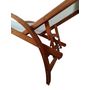 Voir la diapositive 5 : CONCEPT USINE Transat en bois et toile PVC blanc NAARI