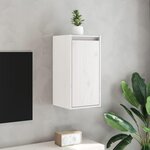 VIDAXL Armoire murale Blanc 30x30x60 cm Bois de pin massif
