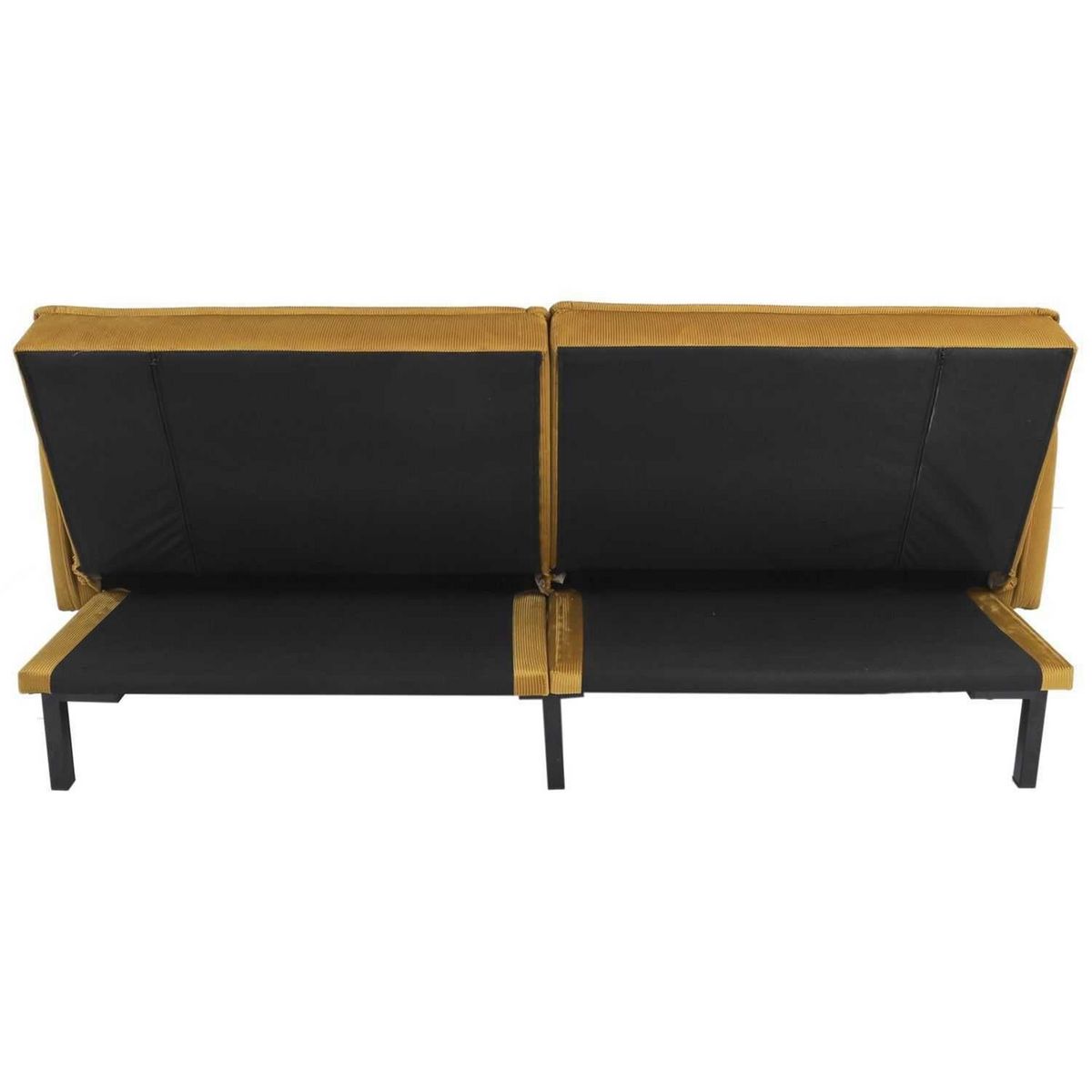 The Home Deco Factory Canapé convertible en velours Giulia