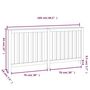 Voir la diapositive 6 : VIDAXL Cache-radiateur Marron miel 169x19x84 cm Bois massif de pin