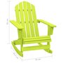 Voir la diapositive 6 : VIDAXL Chaise a bascule de jardin Adirondack bois de sapin massif vert