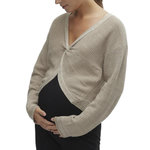 MAMALICIOUS Pull de Grossesse  Femme Mamalicious  ems. Coloris disponibles : Beige