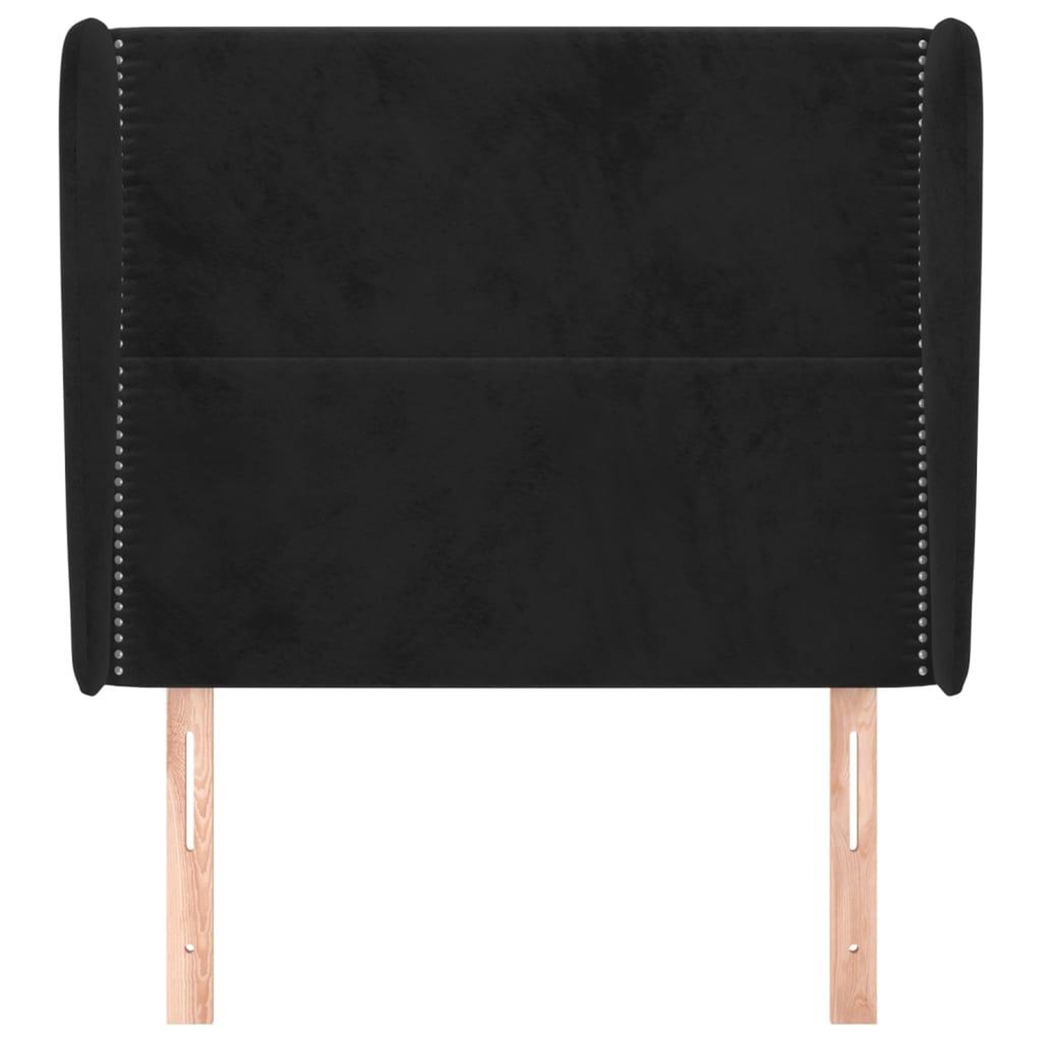 Voir la diapositive 3 : VIDAXL Tete de lit avec oreilles Noir 83x23x118/128 cm Velours