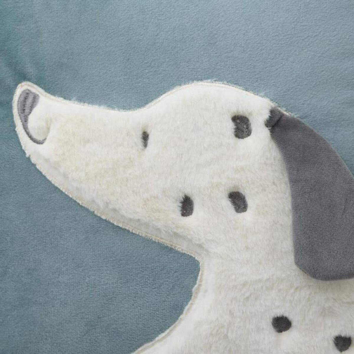 Atmosphera Kids Coussin Enfant Déco  Dalmatien  39x39cm Bleu
