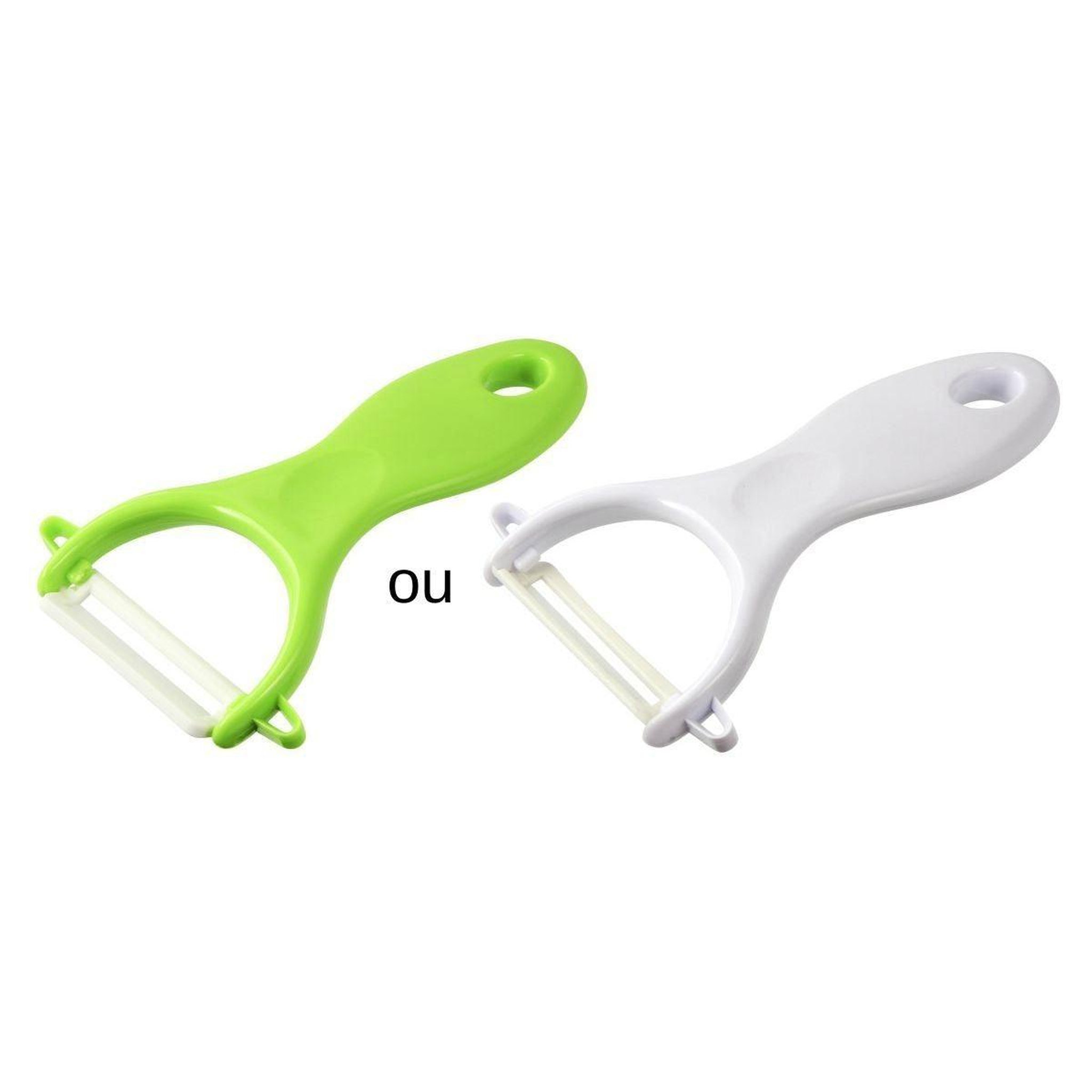 Voir la diapositive 3 : Fackelmann Lot de 2 rasoirs à légumes lame céramique couleur aléatoire 13 cm fackelmann colors edition