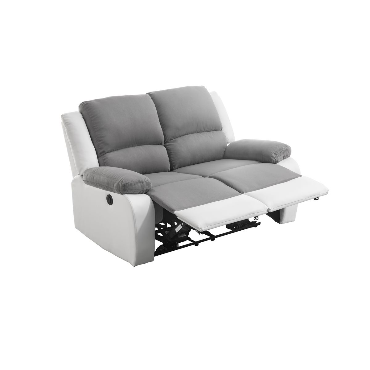 Canapé relax électrique 2 ou 3 places tissu simili HELENA