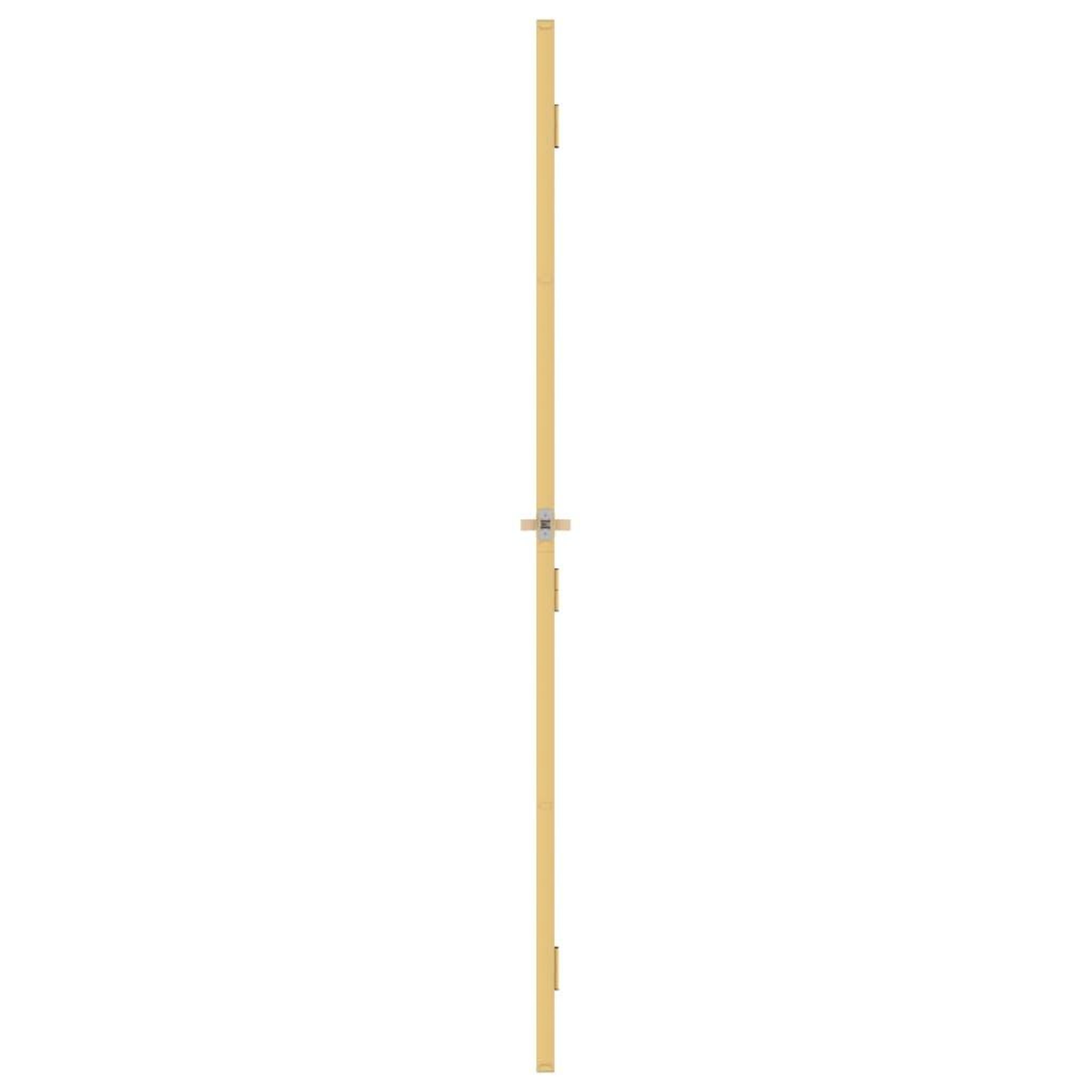 Voir la diapositive 4 : VIDAXL Porte interieure mince dore 76x201,5 cm verre trempe aluminium