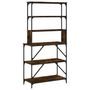 Voir la diapositive 6 : VIDAXL Support de boulanger à 6 niveaux chêne fumé 90x40x180 cm