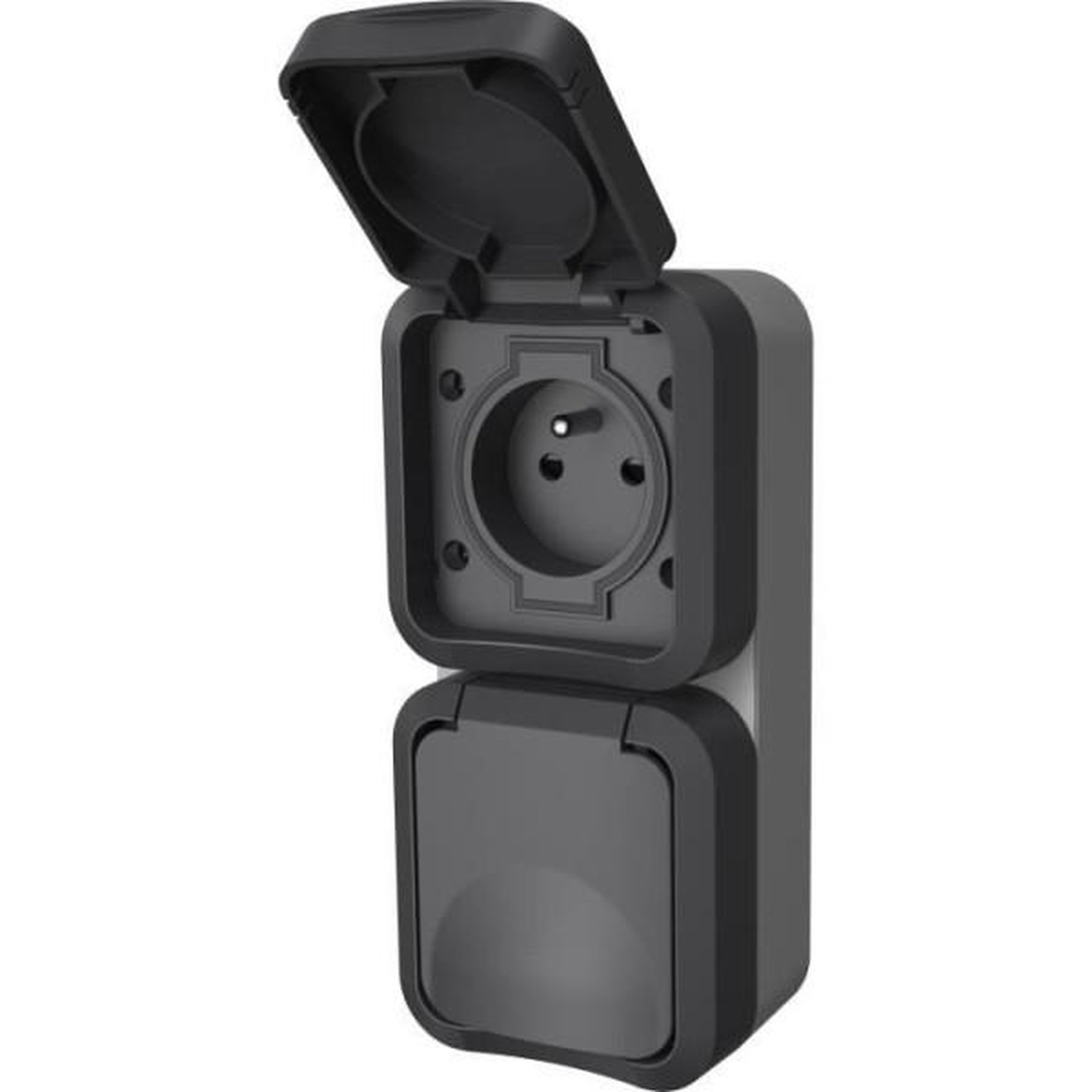 Voir la diapositive 5 : MARKET24 Double prise - quarx - aqua pro - extérieure, verticale, ip55, 250v, 16a