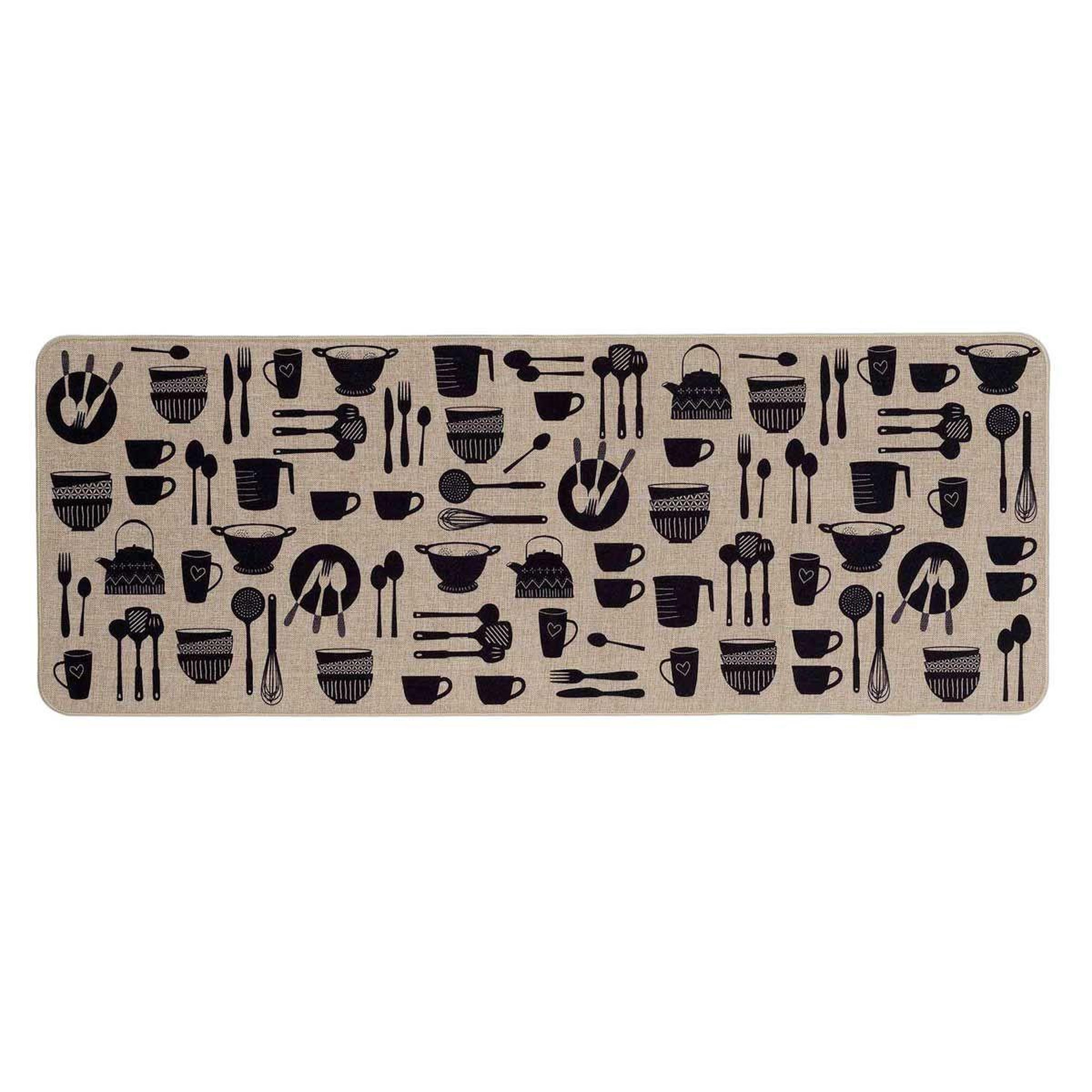 Douceur d'Intérieur Tapis multi-usage tissé  kitchen  45x120cm naturel