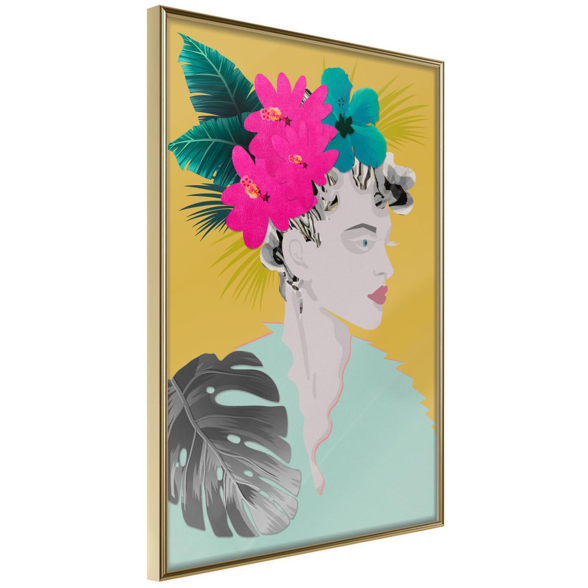 Paris Prix Affiche Murale Encadrée  Crown of Flowers