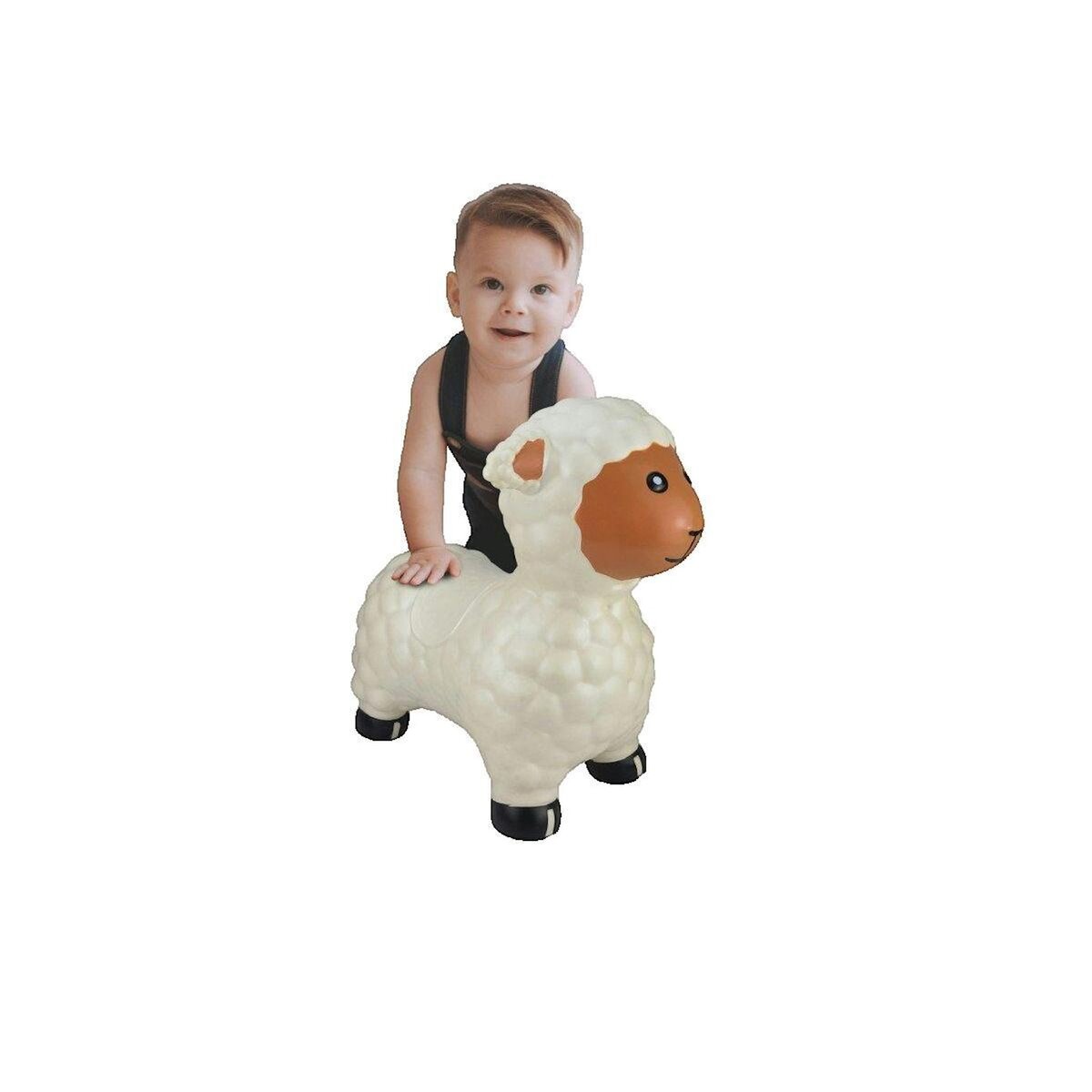 Juratoys - Janod Jouet Porteur Jamara Mouton Rebondissant blanc