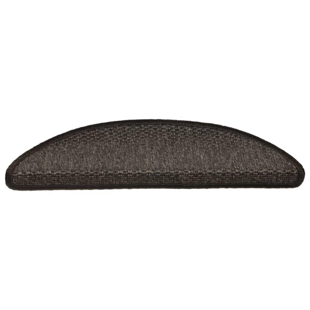 VIDAXL Tapis d'escalier autocollants 15 pcs 56x17x3 cm Anthracite