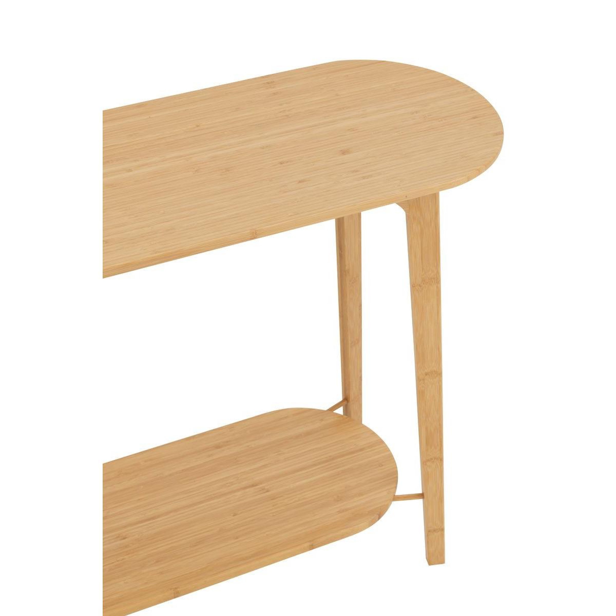 Voir la diapositive 5 : J-LINE Console en bambou  johnnie  100cm naturel