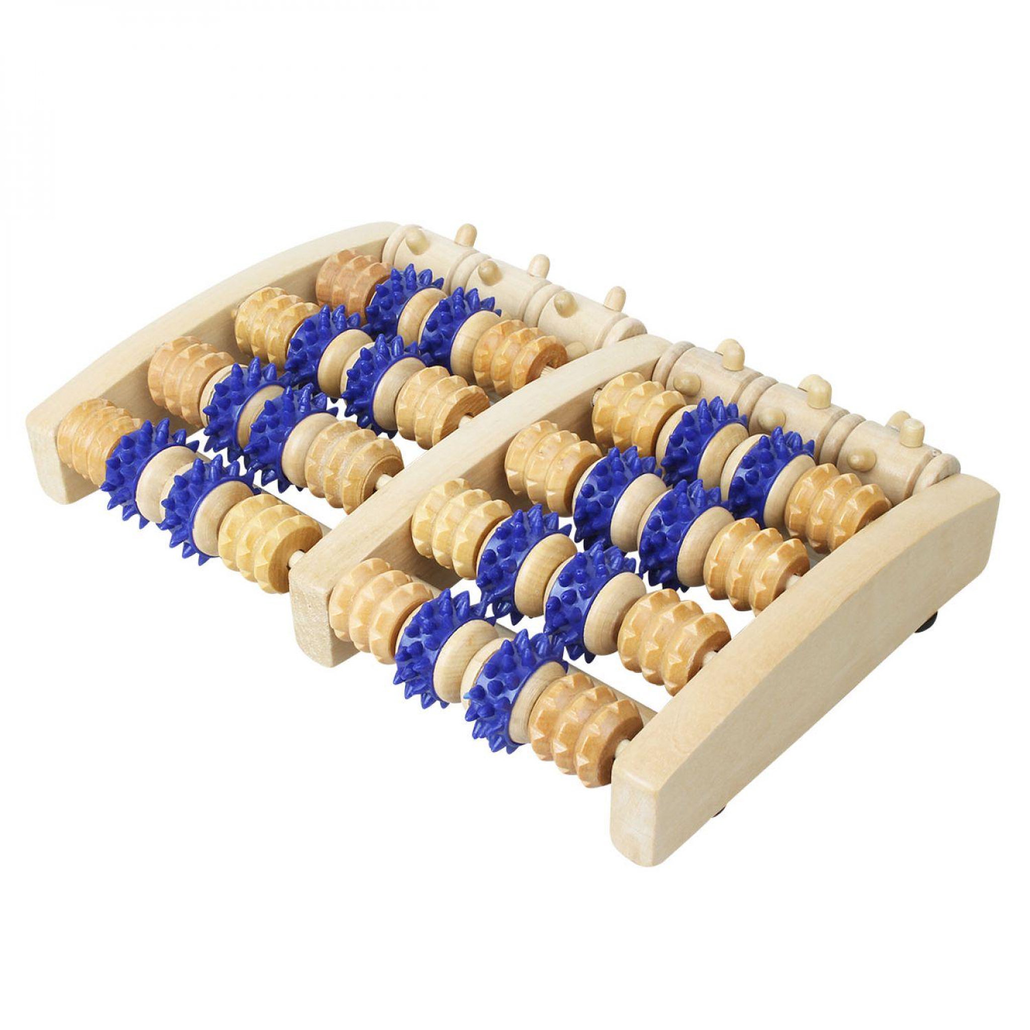 VIVEZEN Rouleau de massage en bois pour pieds - 27 x 18 cm