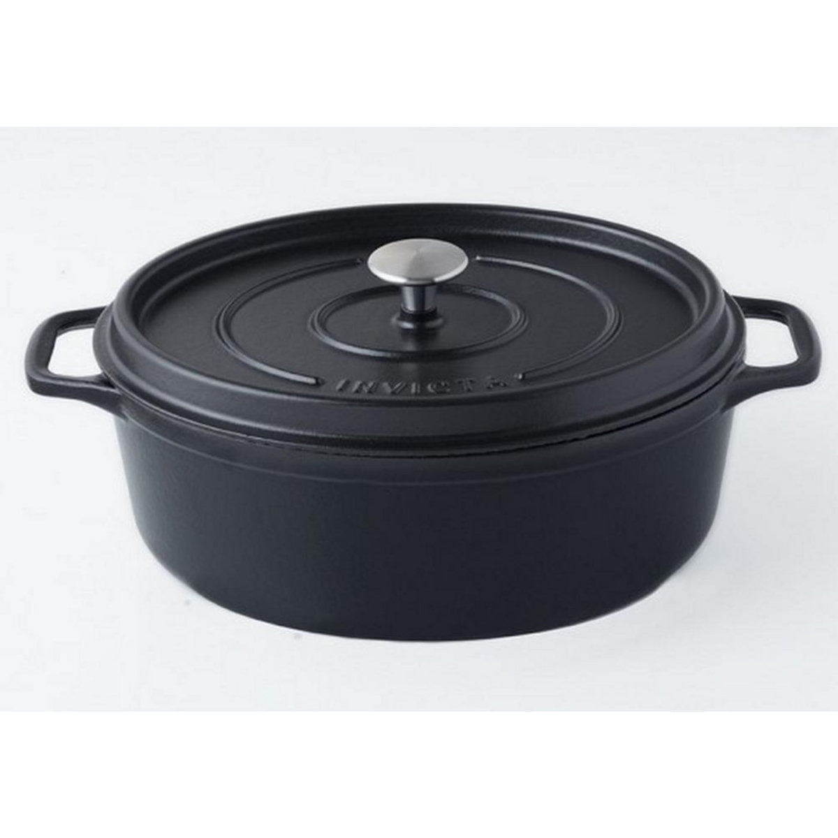 Invicta Daubière en fonte émaillée 35cm noir mat - puv403351