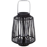 ATMOSPHERA Lanterne Design  Rattan  35cm Noir
