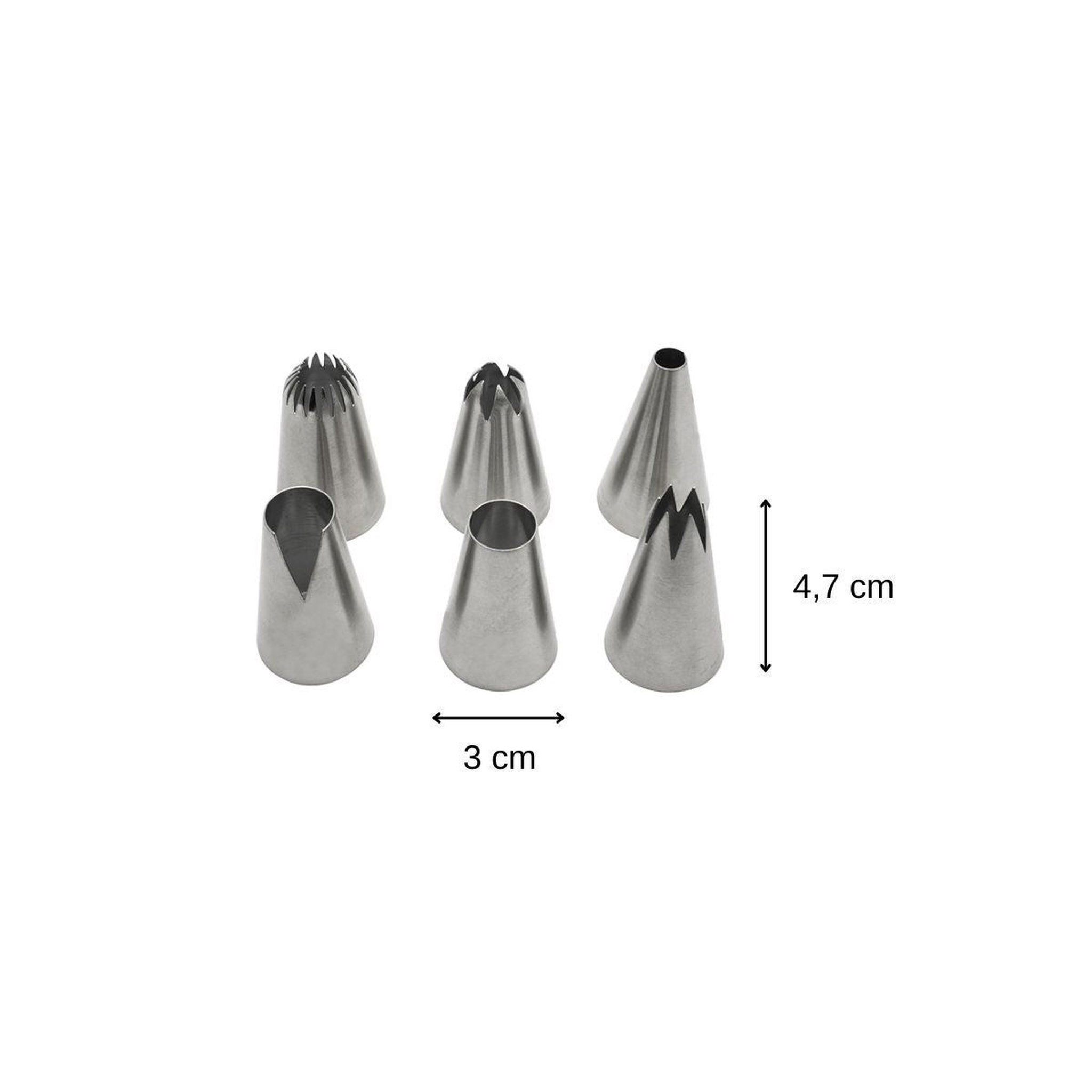Voir la diapositive 3 : ZENKER Lot de 20 poches à douilles plastique avec douilles inox et plastique 32 cm zenker smart pastry