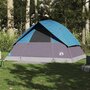 Voir la diapositive 3 : VIDAXL Tente familiale a dome 6 personnes bleu impermeable