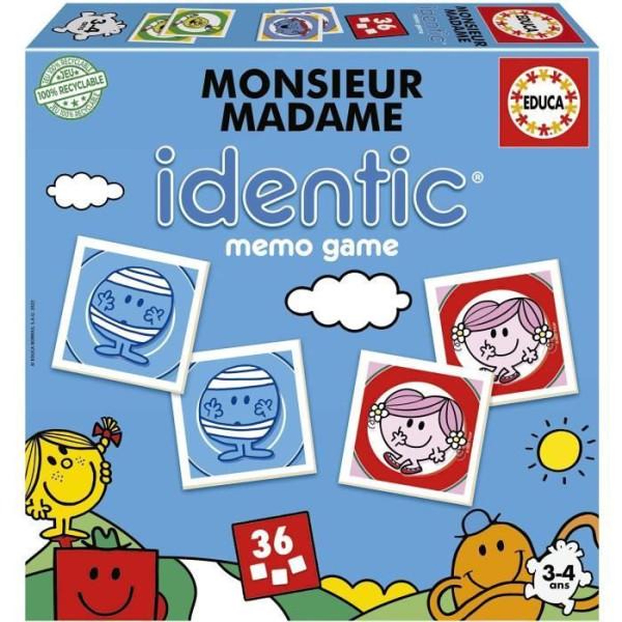 EDUCA Jeu d'apprentissage - educa - monsieur madame - identic