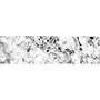 HABITABLE Crédence adhésive en alu imitation Marbre - L. 20 x l. 90 cm - Blanc