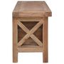 Voir la diapositive 4 : VIDAXL Meuble TV avec 3 tiroirs 120x30x40 cm Bois d'acajou massif