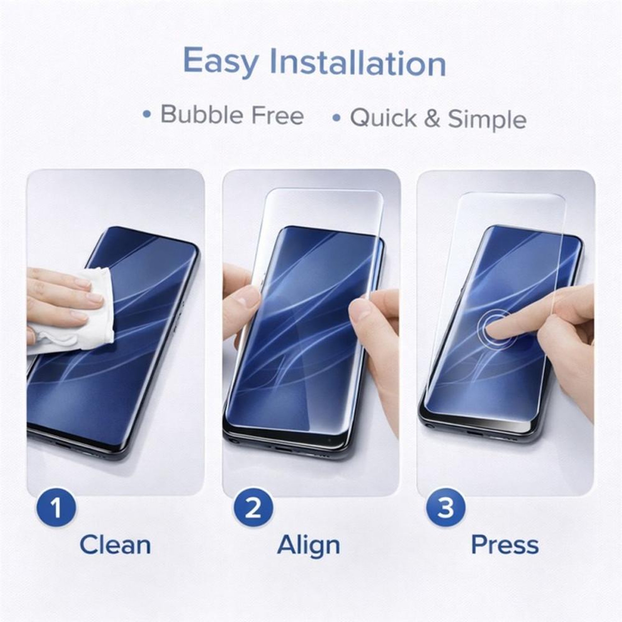 Voir la diapositive 6 : Film de protection en verre trempé incurvé pour écran OnePlus 13, 9H, compatible empreinte, haute transparence HD, lot de 2