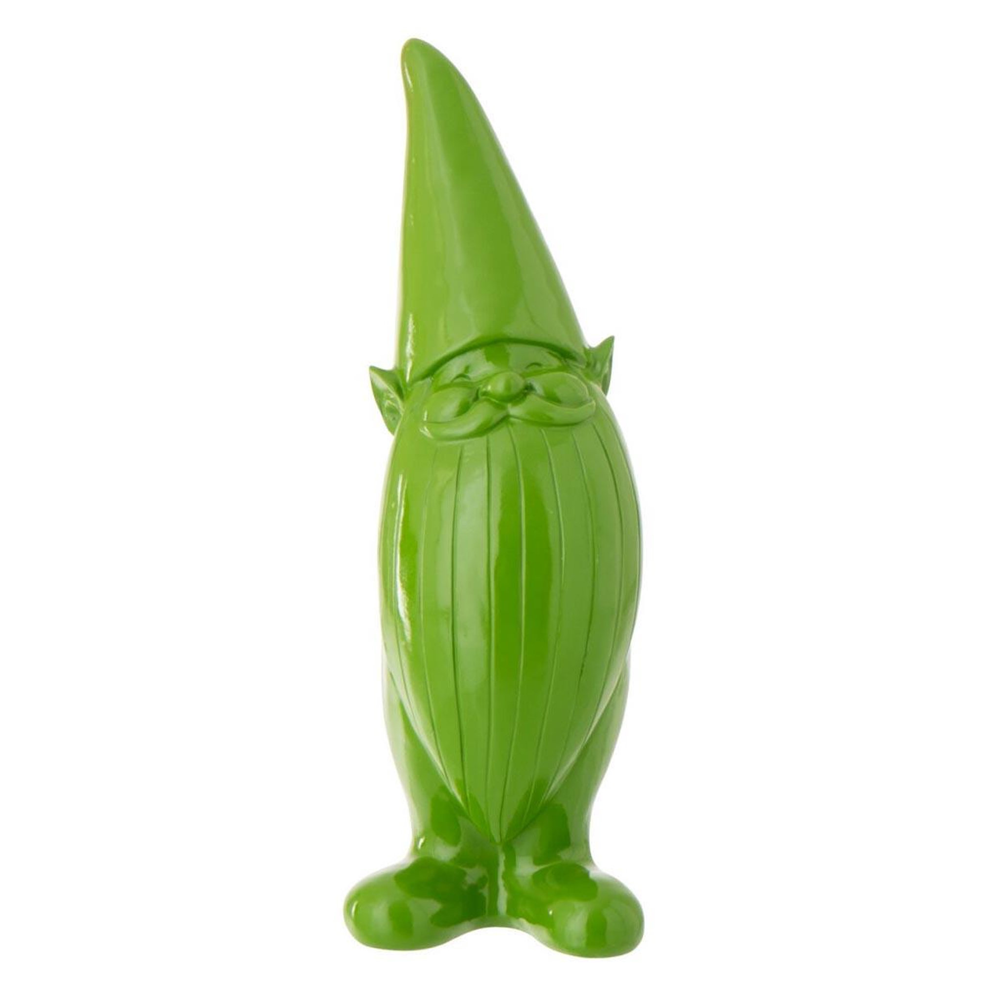 J-LINE Statuette lutin d'extérieur  gnomo  34cm vert