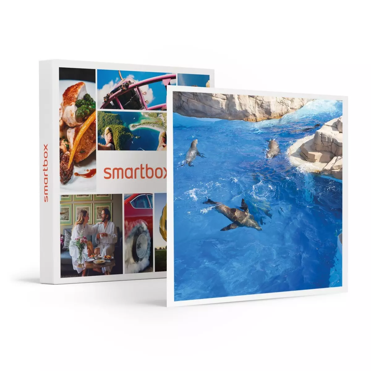 Smartbox Journée au parc Marineland d'Antibes pour 1 adulte et 2 enfants - Coffret Cadeau Sport & Aventure