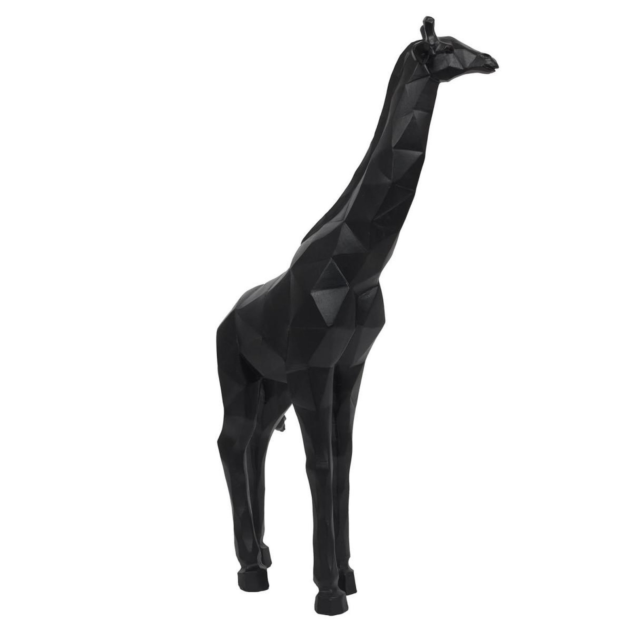 Voir la diapositive 3 : The Home Deco Factory Statuette déco  girafe origami  40cm noir