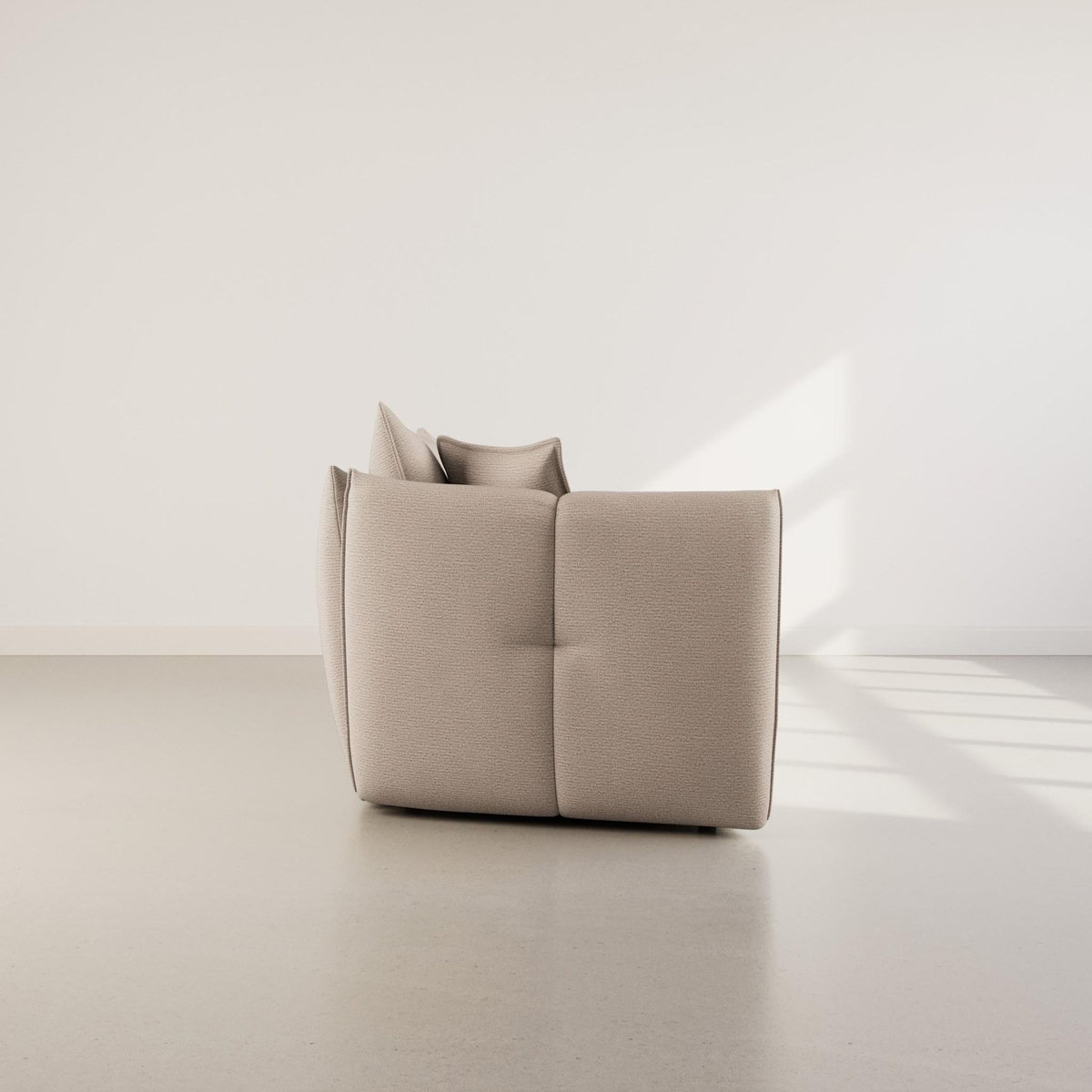 LISA DESIGN Cassiopee - canapé d'angle droit 4 places en tissu texturé