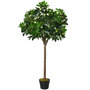Voir la diapositive 1 : OUTSUNNY Arbre artificiel plante artificiel Alstonia scholaris hauteur 1,2 m tronc branches lichen 693 feuilles grand réalisme pot inclus