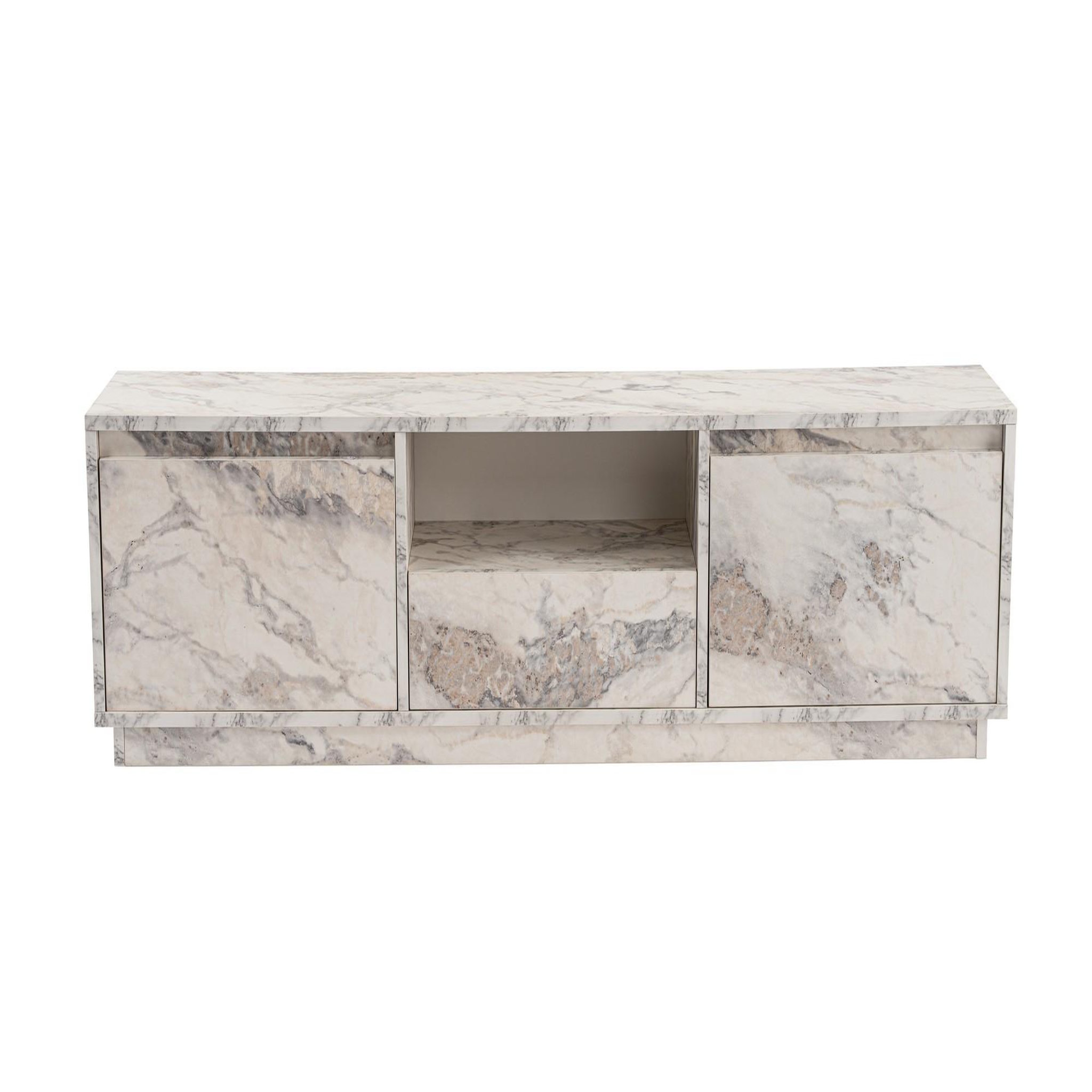 Habitat et Jardin Meuble tv en bois  vanguard  160 x 30 x 42 cm - marbre de freesia