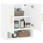 Voir la diapositive 4 : VIDAXL Armoire murale blanc 60x31x70 cm bois d ingénierie