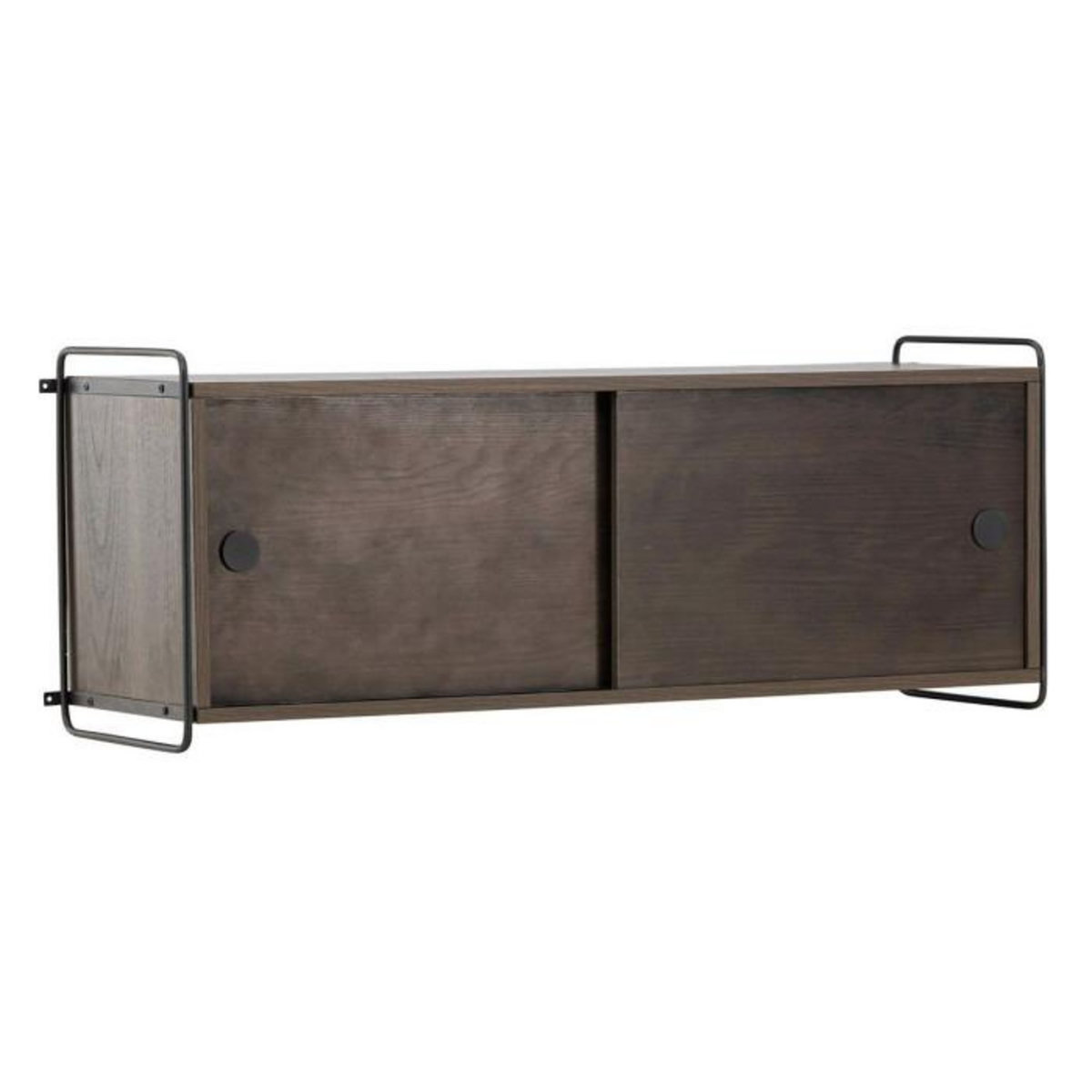 Paris Prix Étagère Murale 2 Portes  Paris  122cm Marron Foncé