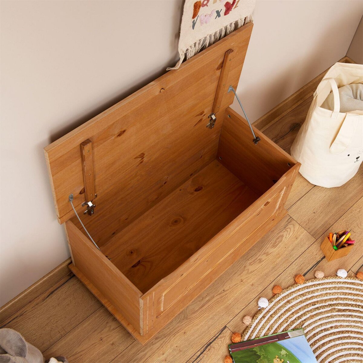 IDIMEX Coffre de rangement BRISTOL en pin massif