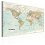 Voir la diapositive 1 : Paris Prix Tableau Imprimé  World Map : Beautiful World