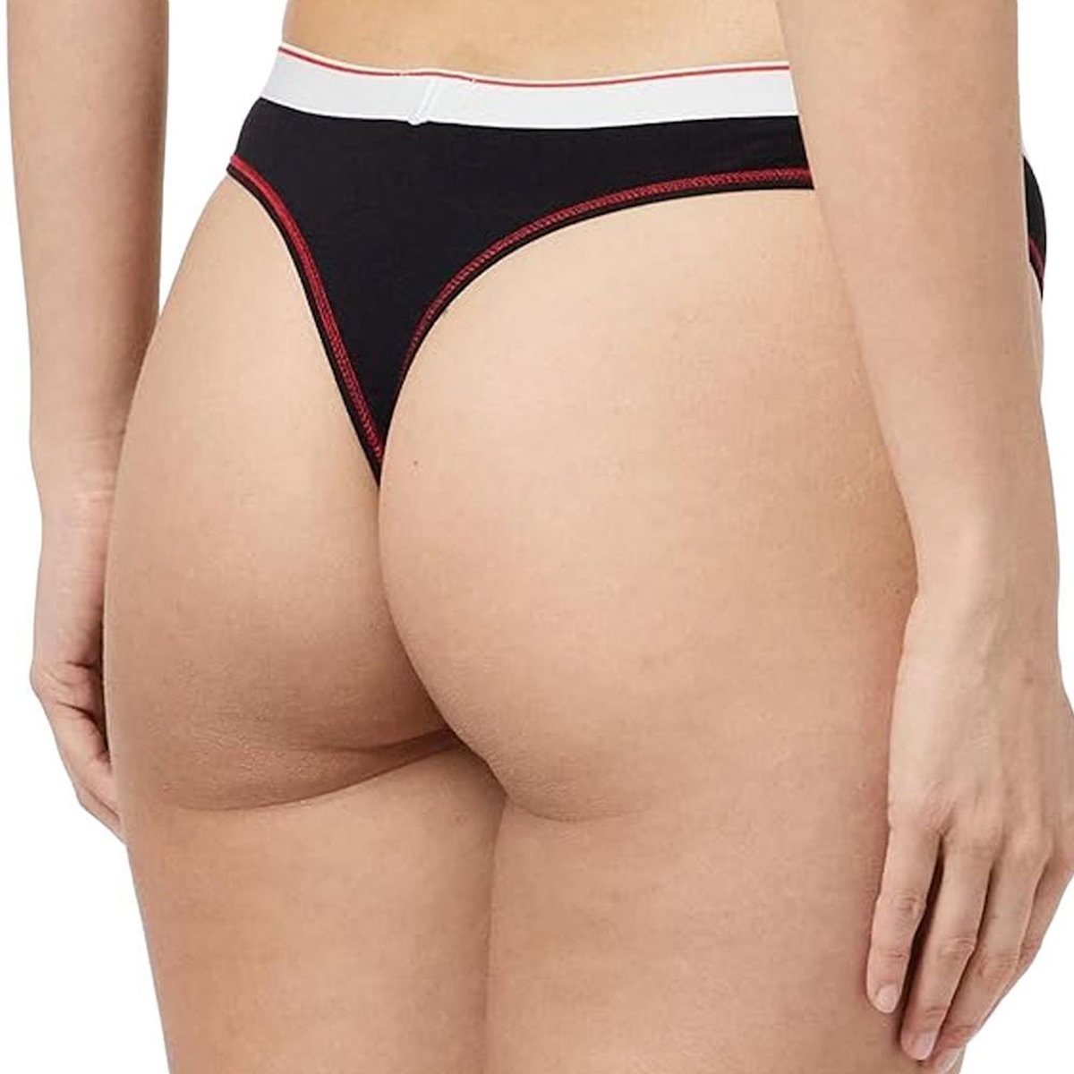 DIESEL String Noir/Rouge Femme Diesel Perizoma